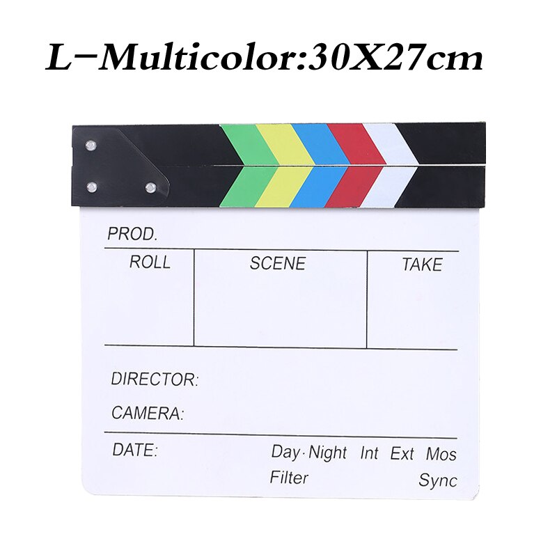 Movie Film Tv Slate Klepel Boord Dry Erase Clapboard Cut Actie Scene Movie Clip Film Actie Slate Clap Handgemaakte Cut prop: 05