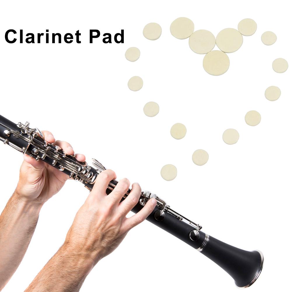 17Pcs Clarinet Pads Musical Instrument Clarinet Cushion Woodwind Instruments Part And Accessories Clarinet Pads Replacement