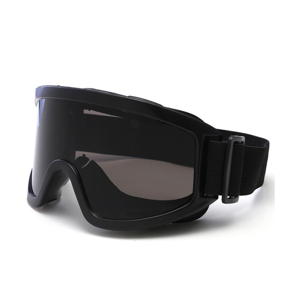 AIELBRO Winter Outdoor Windproof Ski Goggles Sports Snowmobile Glasses Ski UV Protection Sport Glasses Ski Mask: C01 black gray
