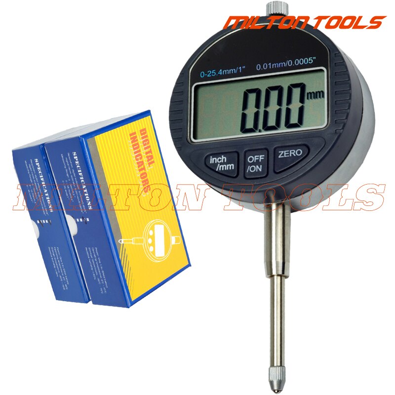 Accuracy 25mm 0.01mm Electronic Micrometer Digital Indicator 0-25.4mm/1" Electronic Dial Gauge Digital Dial Indicator Gauge