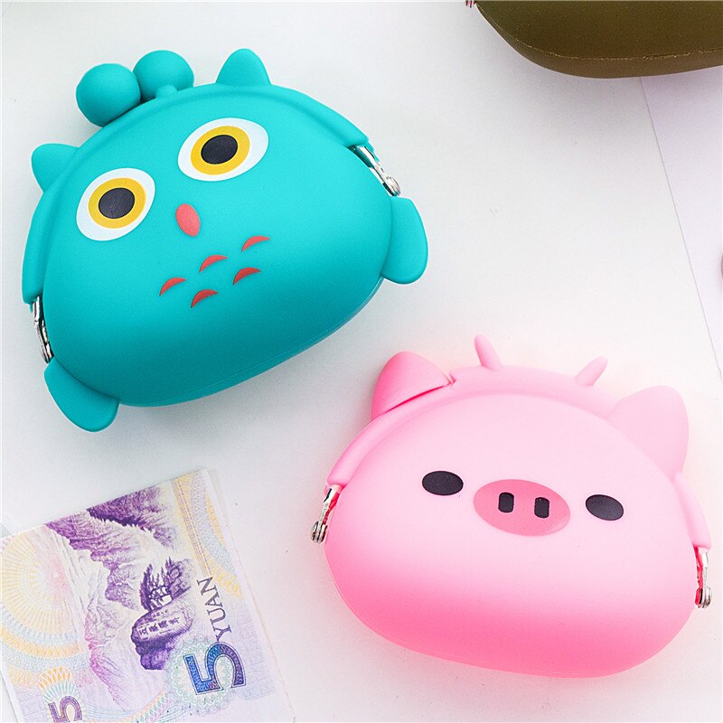 Silicone coin purse cartoon coin bag child wallet headset bag mini student small coin bag cute clutch bag