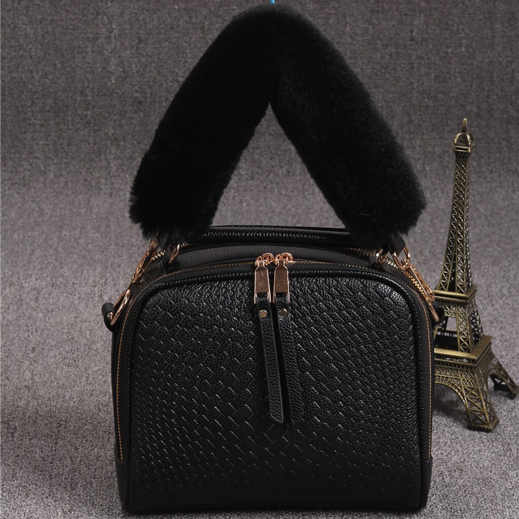 Vervanging Vrouwen Pluche Tas Riem Schouder Handtas Riem Riem Faux Fur Tas Riemen Accessoires Handtas Pluche Decoratieve Ketting