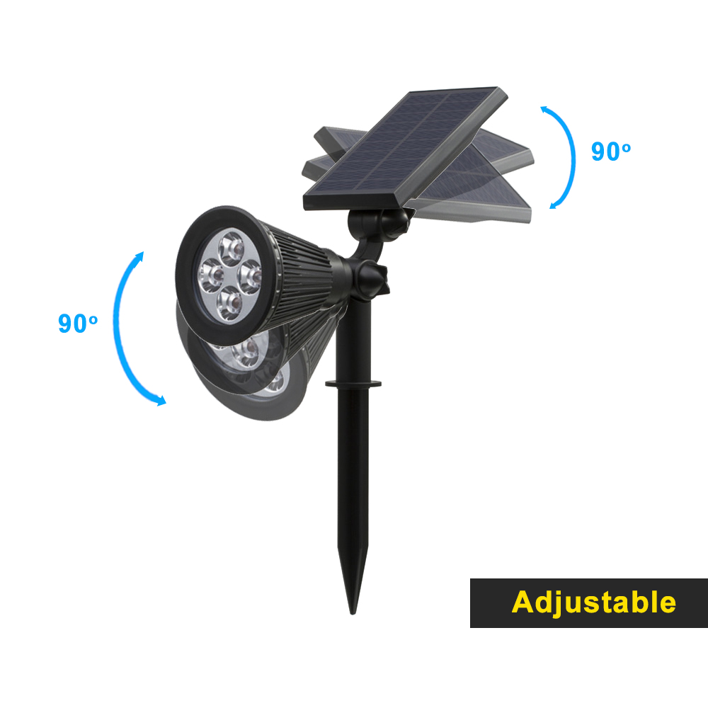 TSUNRISE 2 PACK Außen Beleuchtung Solar Powered S... Vicedeal