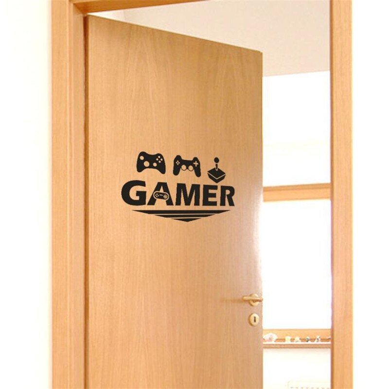 Game Wall sticker Room Decoration Home Decor Wall Quote Mural Gamer Sign PVC Wall Sticker Playroom Decor