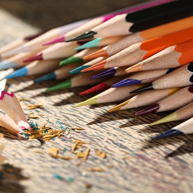 48/72 Colors Wood Colored Pencils Lapis De Cor Artist Painting Oil Color Pencil for School Office Artist Painting Sketch Supply