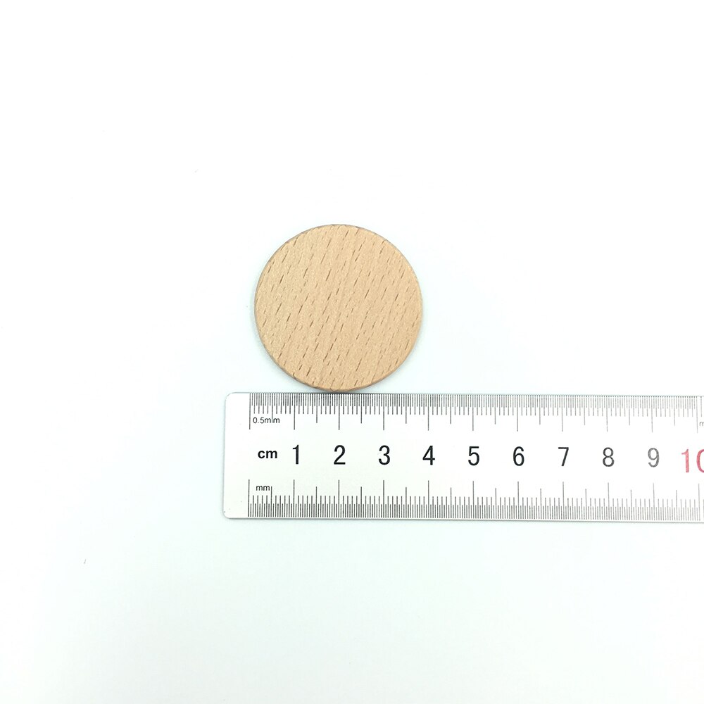 100 Pack 38mm 1.5inch Unfinished Hout Cirkel Ronde Natuurlijke Rustieke Houten Uitsparing voor Home Decoratie DIY Craft Supplies