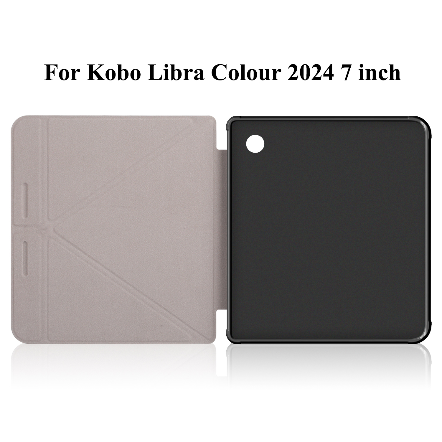 For Kobo Libra Colour 7 inch N428 Origami PU Leather Case Magnetic Wake Sleep Soft Stand Cover Ebook Sleepcover Color Funda