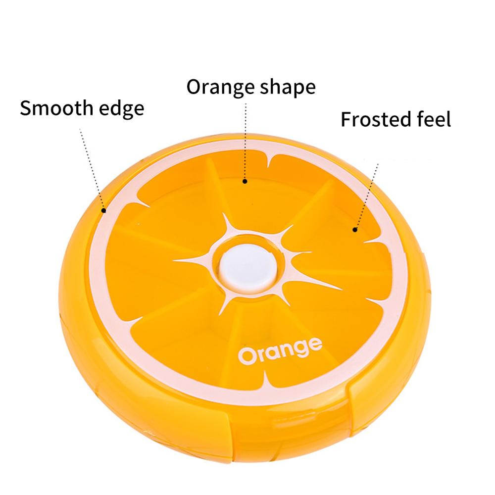 Weekly Rotating Pill Box Case Home First Aid Splitter Tablet Storage Organizer Medicine 7 Day Pill Container For Travel