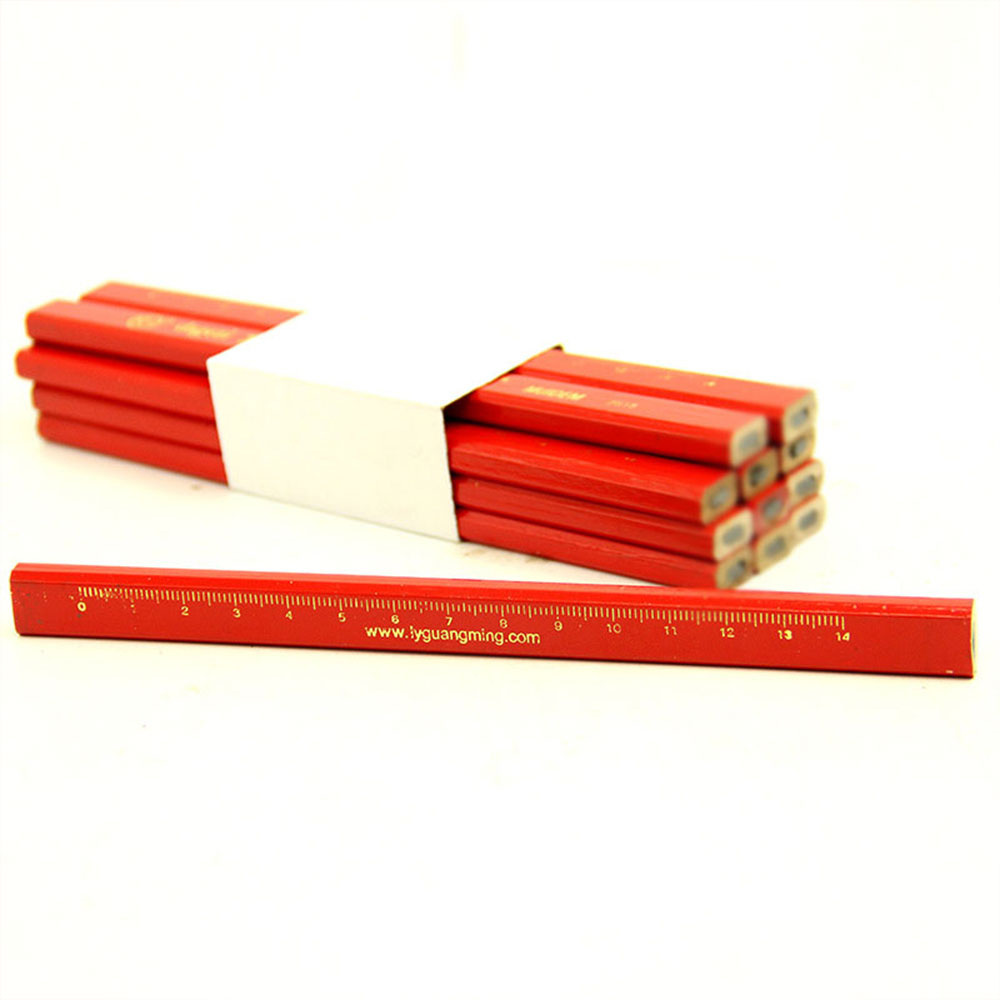 Cobee 6PCS Hout Briefpapier Duurzaam Stevige Site Levert Schrijnwerkers Houtbewerking Potlood Timmerlieden Potloden