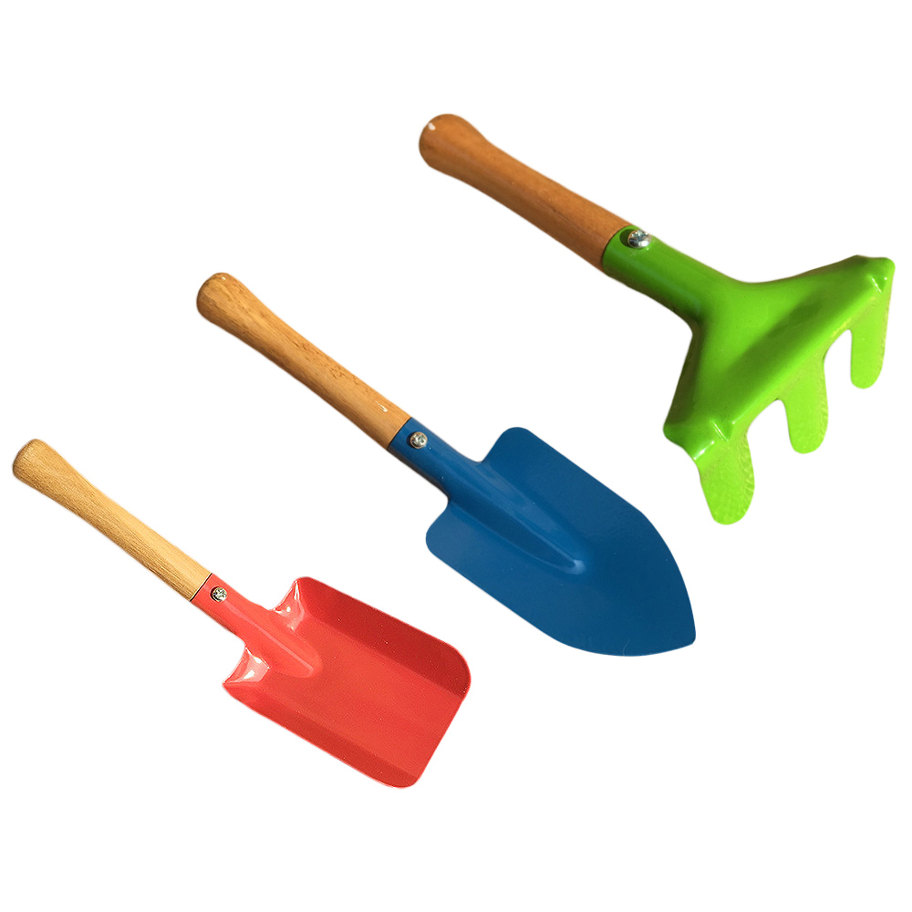 Pelle de plage en plastique coloré pour enfants, jouets de plage, de sable, de plage, de sport de plein air, 3 pièces