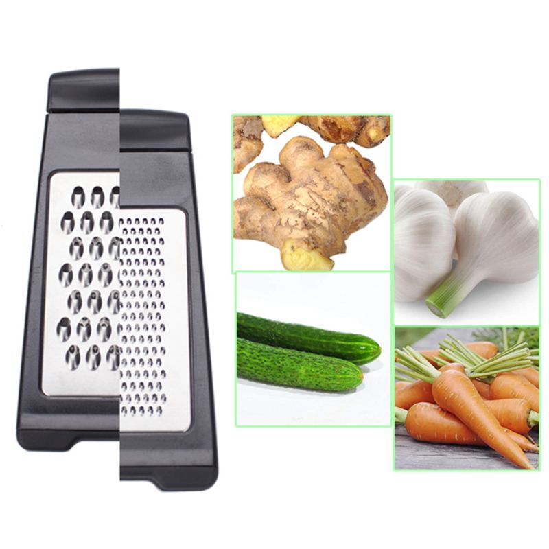 Kaas Rasp Shredder Rvs-Voedsel Rasp Voor Keuken-Plantaardige Rasp-Twee Fold Rasp-Fruit Rasp, grijs
