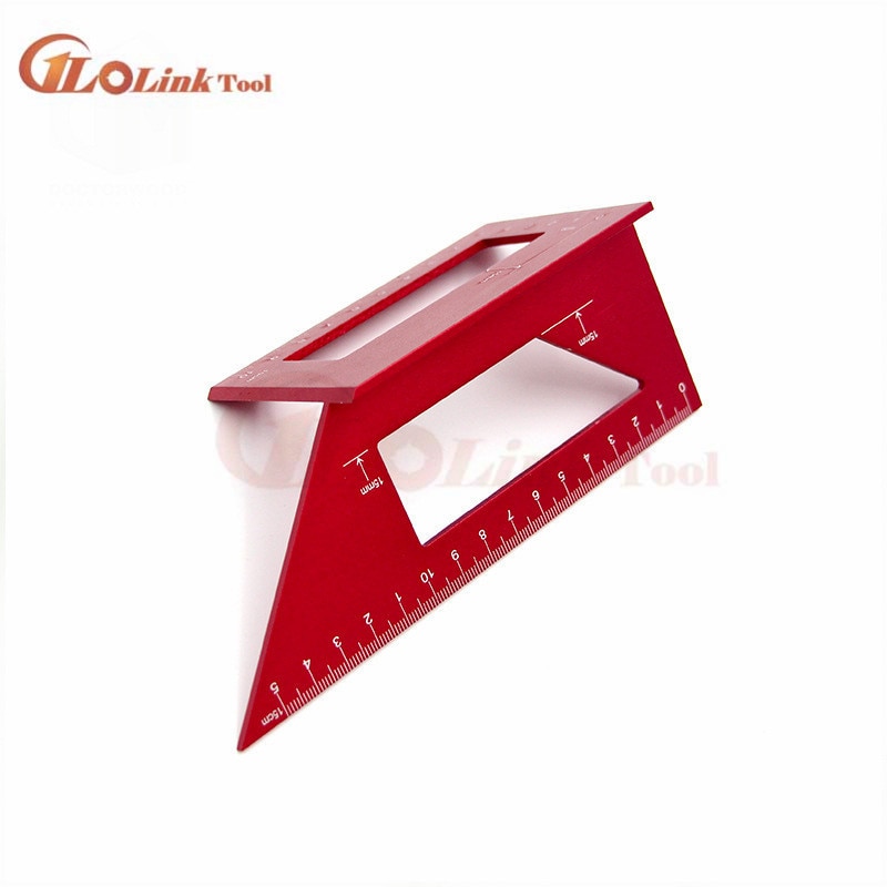 Hout Tool Japanse Aluminium Houtbewerking Multifunctionele Vierkante 45 Graden 90 Graden Gauge Heerser