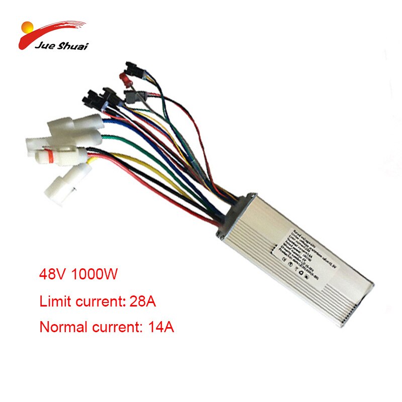 36V 48V Electric Bike Controller 14A 20A 25A 28A for Electric Motor Power 250W 350W 500W 800W 1000W 1500W DC Controller Ebike