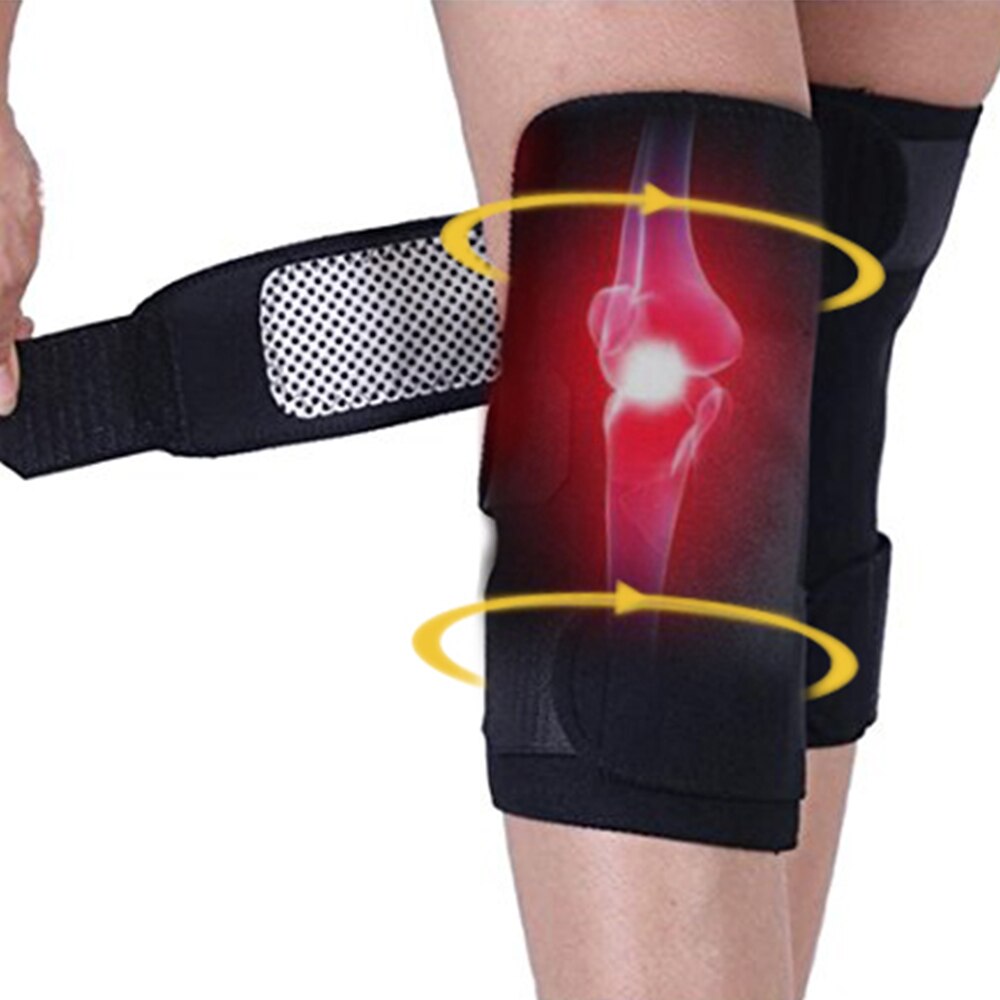 Ifory 2 Pcs Toermalijn Zelf Verwarming Knie Brace Ondersteuning Riem Been Magnetische Therapie Zorg Band Verstelbare Knie Massage Gezondheidszorg