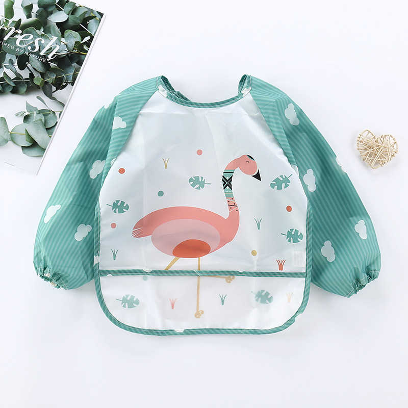 Warmom Baby Bibs Cute Cartoon Animals Waterproof Colorful Children Bib Lunch Feeding Bibs Baby Cartoon Feeding Bibs: T3