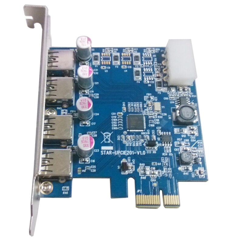 Desktop PCIE to 4P USB3.0 Expansion Card PCI-E to USB3.0 NEC Adapter Card