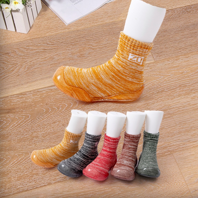 Baby Jongens Meisjes Sok Schoenen Antislip Vloer Sokken Baby Zachte Rubberen Zool Peuter Schoenen Baby Sokken Met Rubberen zolen Baby Spullen