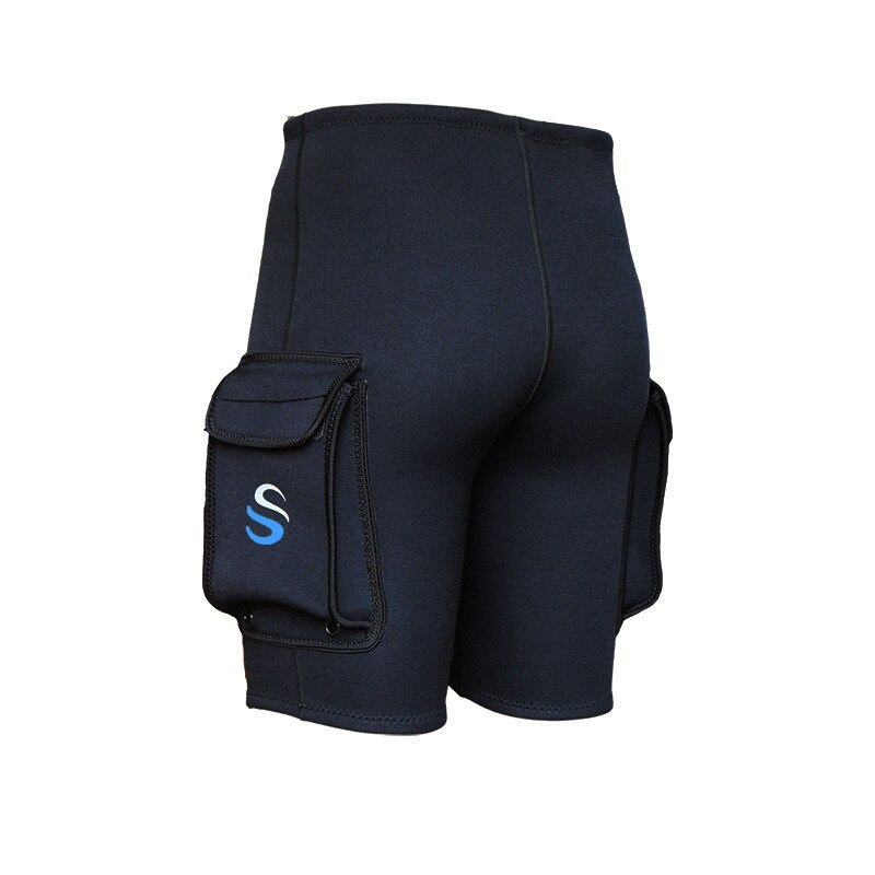 SLINX 3MM Dykbyxor med Fickor - Neopren - Våtdräkt för Simning, Snorkling, Surfning, Kajak