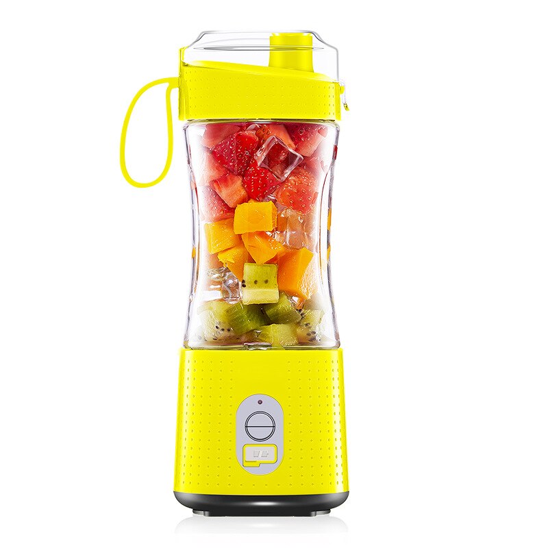 Portable Usb Electric Juicer Essential For Outdoor Travel Electric Juicer Multi-functional Small Blender For Quick Juicing: yellow