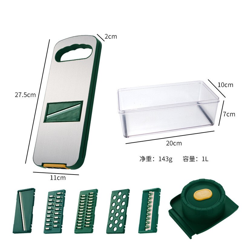 Ustensile de cuisine multifonction en acier inoxydable 304, outils pour couper et broyer les pommes de terre, Gadgets: 8