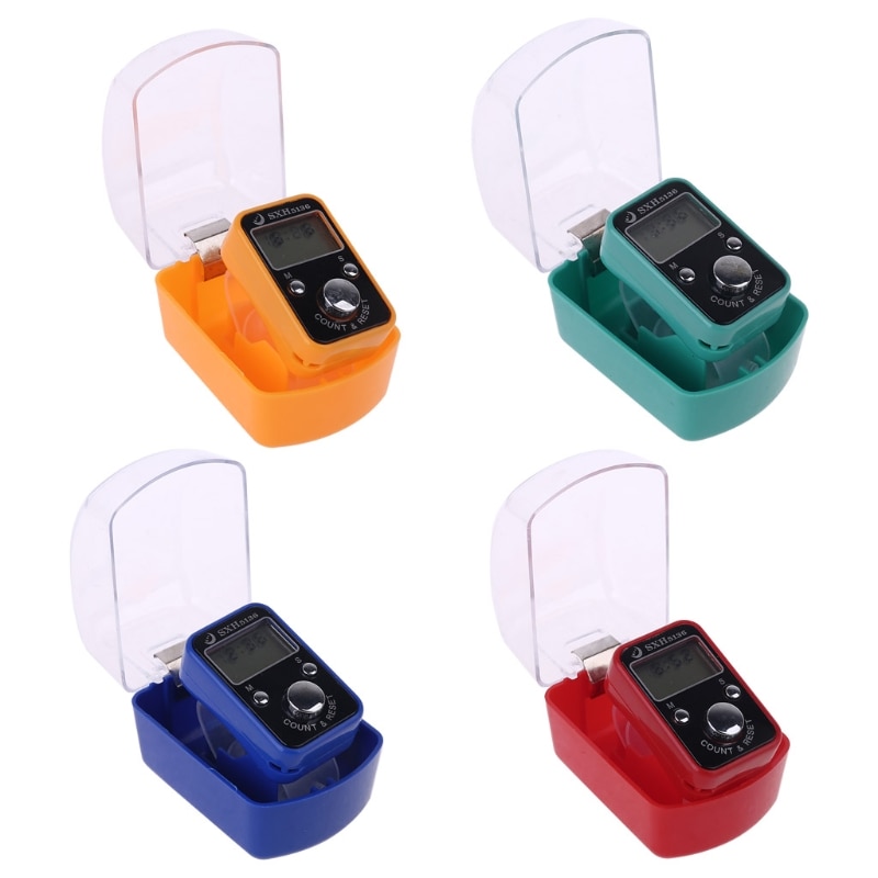 Contador electrónico Digital portátil de muñeca con pantalla de tiempo, reinicio Manual, descompresión, relajación, herramienta de dedo para meditación