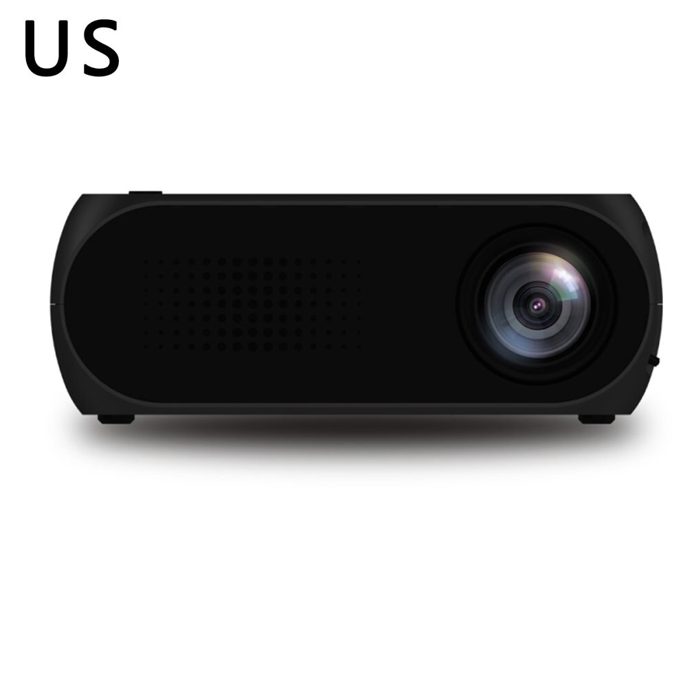 YG320 Mini Projector YG300 Upgrade Portatil Led Proyector Projetor Audio HDMI USB Mini Projetor Home Theater Media Player Beamer: Black US