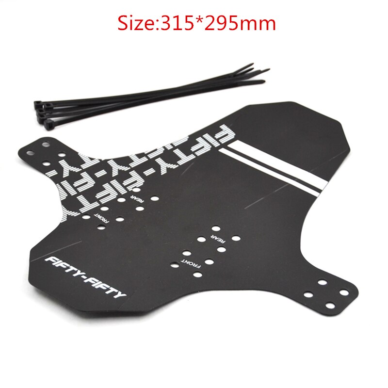 FIFTY-FIFTY Quick Release Mudguard Bicycle Fender Mountain Cycling Front Rear Plastic Bike Accessories MTB Bicycle Parts: Black