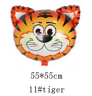 24/25 tuuman folio ilmapallot helium mylar sarjakuva karkki eläin askartelu syntymäpäivä hääjuhliin vauvasuihku suosi sisustus tee itse wh: 11 tiikeri 55 x 55cm