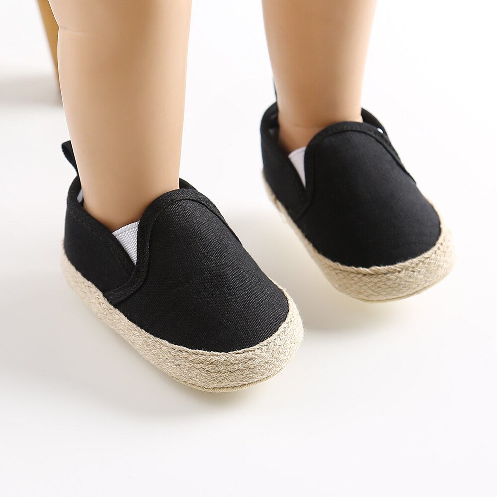 Pudcoco baby flickor pojkar first step skor baby mockasiner mjuk botten halkfri småbarn first walkers baby tossor flickor: Svart / 0-6 månader
