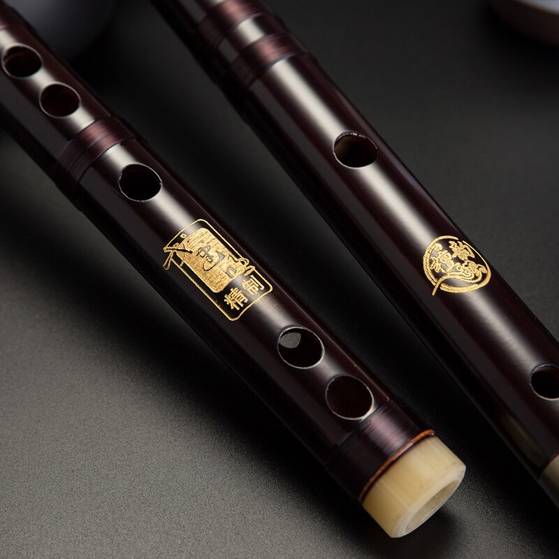 1PC Chinese Traditional 8 Hole Bamboo Flute Vertical Flute Clarinet Student Musical Instrument Wood Color