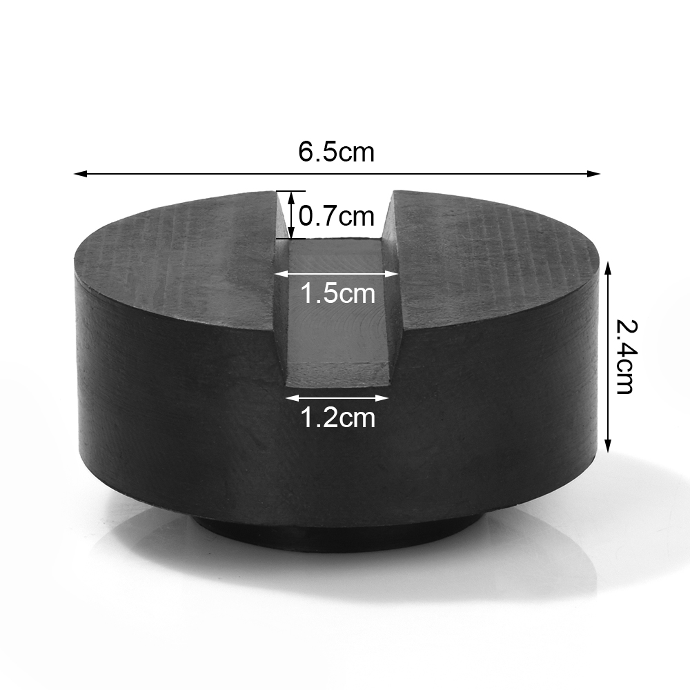 Universal Car Jack Rubber Pads Lift Jack Stand Pad Floor Slotted Car Jack Rubber Pad Frame Protector Adapter Jacking Tool: Blue