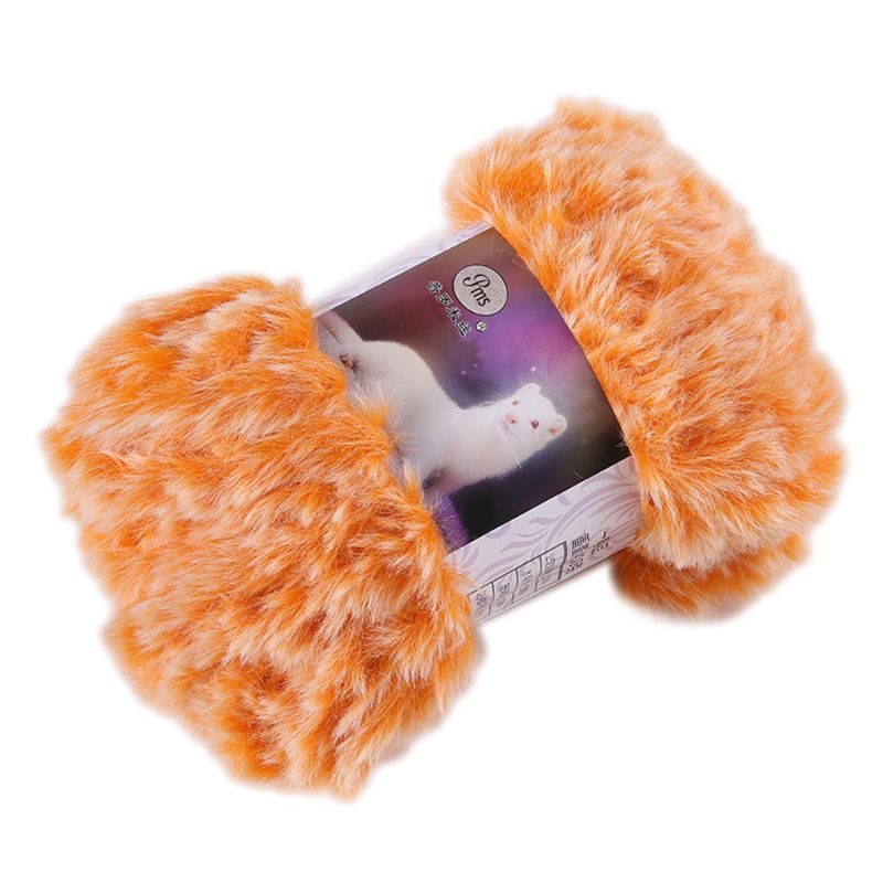 50g/Ball DIY Fluffy Plush Chunky Knitting Yarn Hand-Woven Crochet Velvet Thread