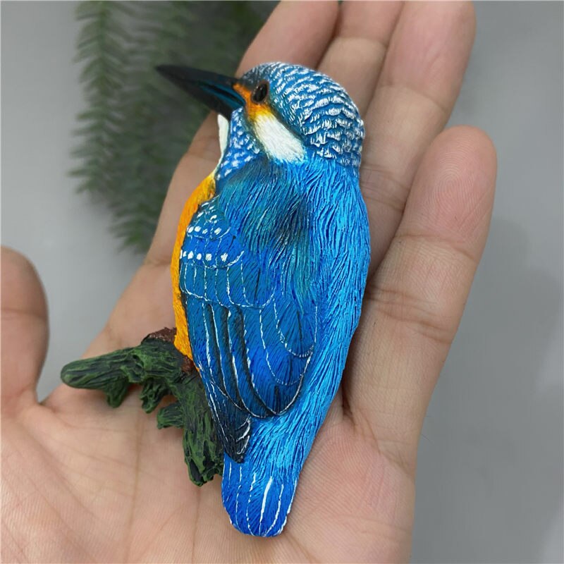 Creatieve Magneet Magneet Dier Vogel Kingfisher Koelkastmagneet Hars Decoratieve Magneet Magnetische Snap Bericht Sticker