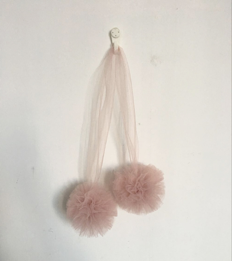 Baby Klamboe Accessoires Opknoping Bal Prinses Kids Slaapkamer Kinderen Bed Tent Baby Girl Room Decor Crib Netting Bal: Pink - D11cm