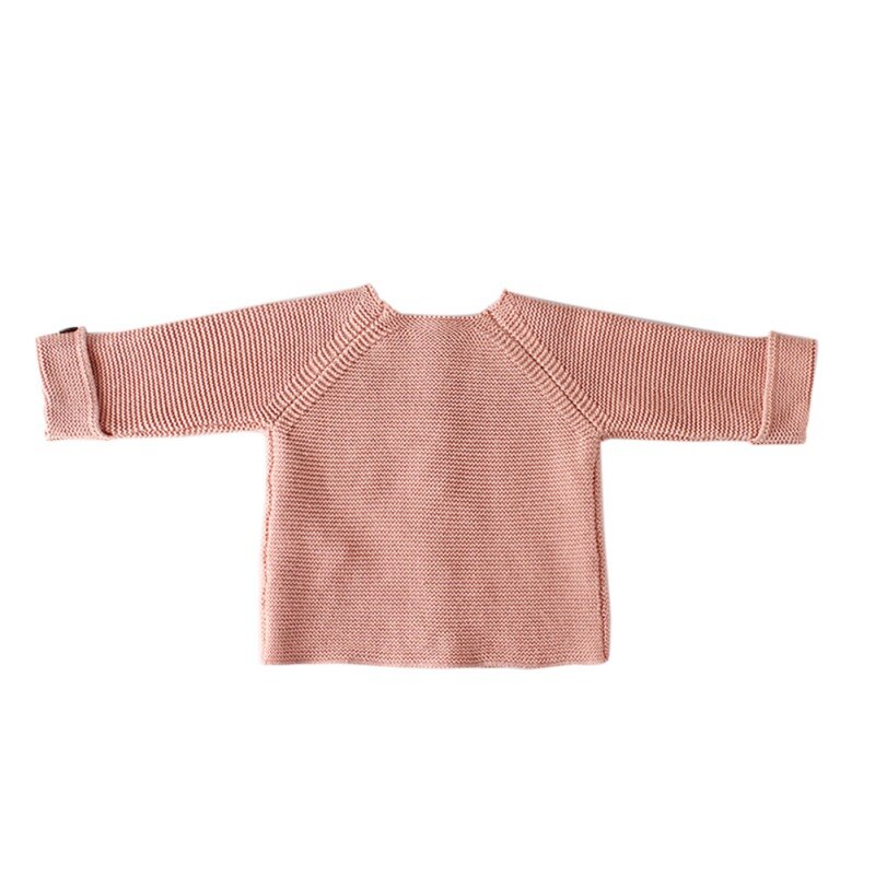 Kinderen gebreide jassen met knopen lente herfst baby meisjes jongens jas & jack baby comfortabele ademende winter babykleding