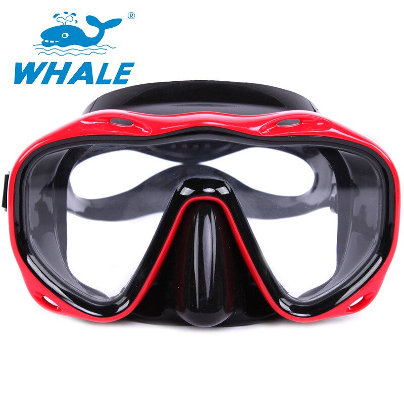 Whale Brand Adult Scuba Swimming Diving Mask Goggles Toughened Tempered Glass Diving Mask Equipment