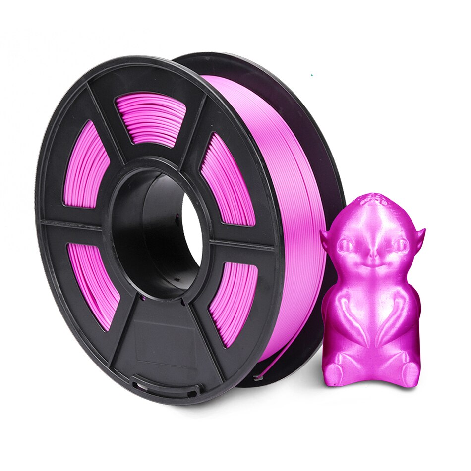 SUNLU Silk 3D PLA Filament 1.75 mm 1kg Close To Silk Feeling 3d Printing Material 3D Printer Filament Plastic PLA: Silk Purple