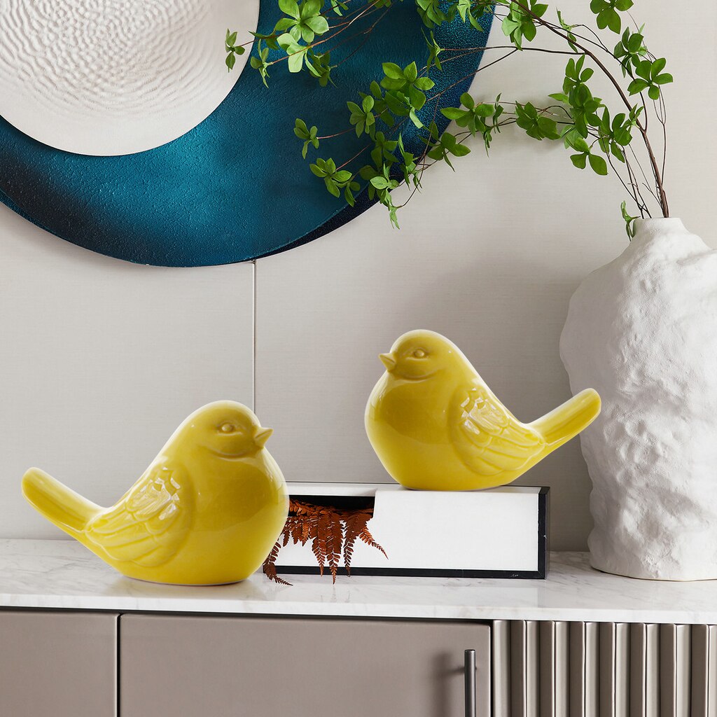 Bird Animal Garden Statues Figurine Outdoor Garden Sculpture Lawn Ornaments Decor