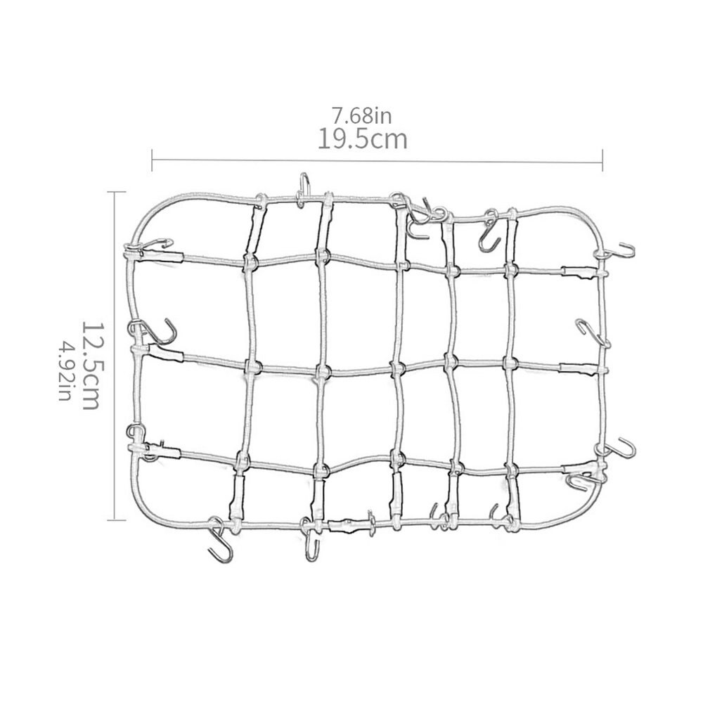 1/10 skala RC Rock Crawler Zubehör Gepäck Dach Rack Net ROT Für D90 D110 Traxxas TRX-4 Trx4 Rc Auto