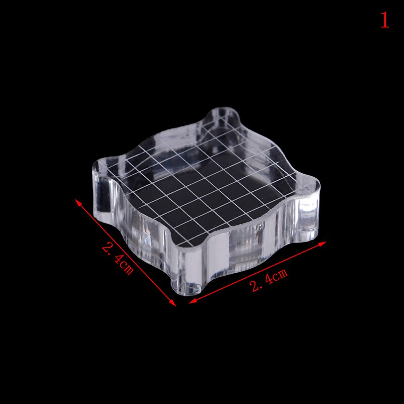 1pc Clear Acrylic Stamping Tools for Scrapbooking DIY Crafts Stamps Making Block Handle Stamping Photo Album Decor: 1