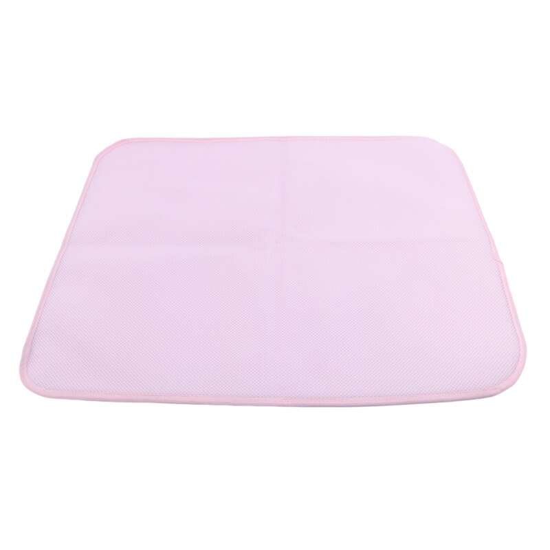 Cotton Waterproof EVA Layer Baby Changing Mat Cover Baby Waterproof Changing Urine Pad Bed Sheets Diapers: M PINK