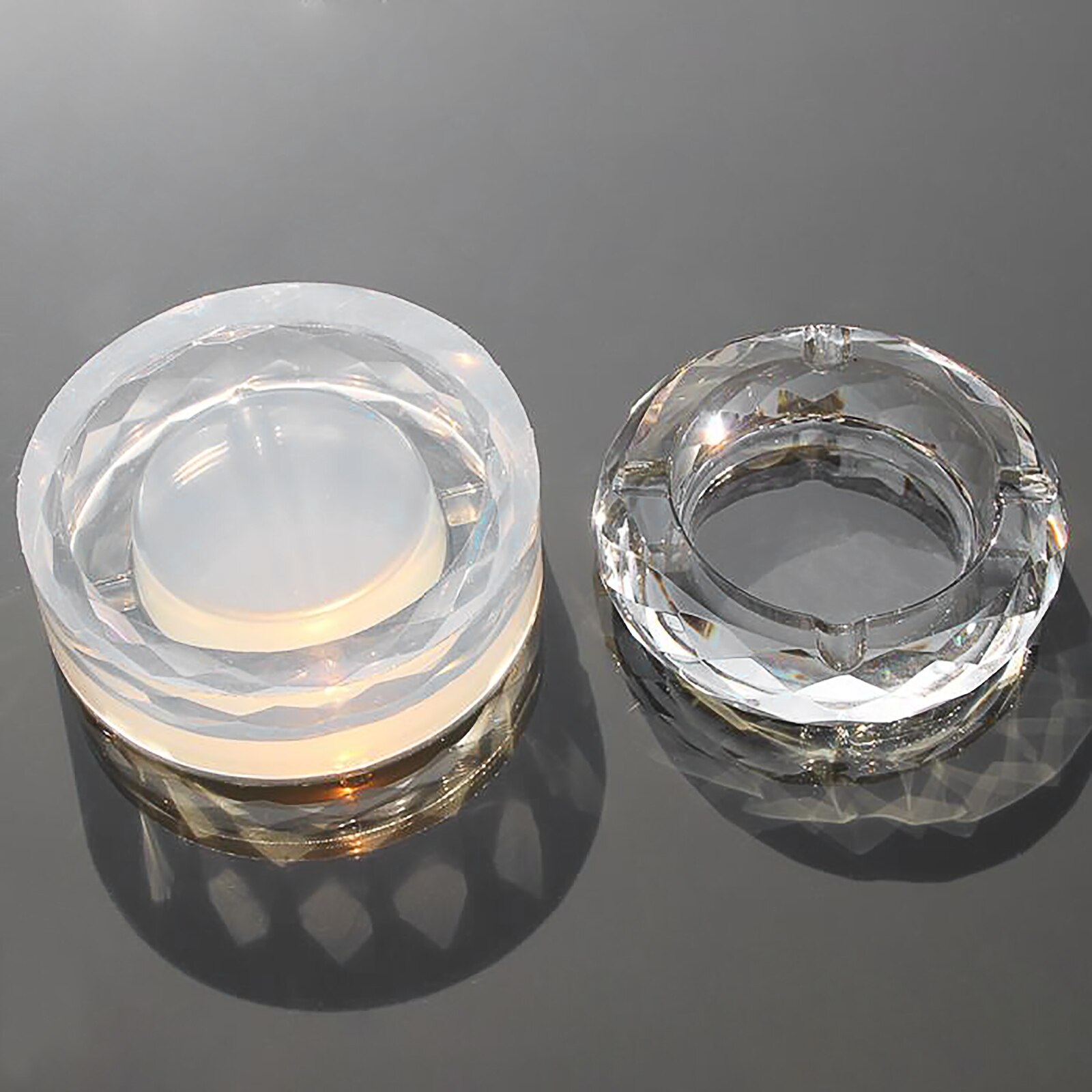 Siliconen Epoxy Mallen Hars Asbak Craft Diy Hars Mold Schedel Hart Plein Mold Diy Kristal Uv Sieraden Maken Gereedschap
