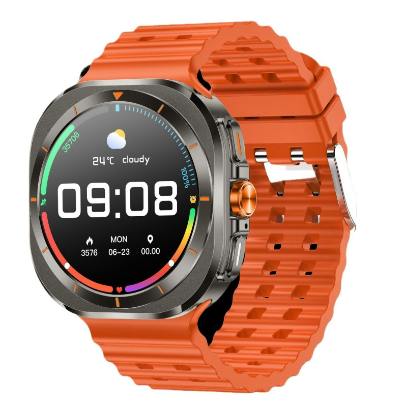 Outdoor Smartwatch Z7 Ultra with Android and IOS Titanium Metal Case with Heart Rate monitoring Bluetooth Phone Call 7-day Last: Multicolor