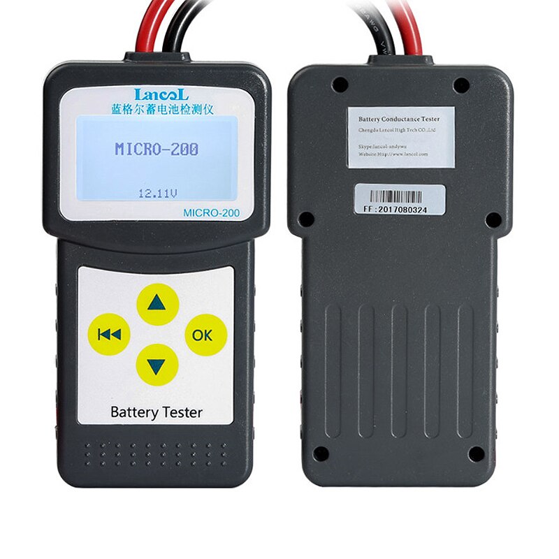 Car CAA Battery Tester 12V lead acid battery tester MICRO-200 Auto accu tester Battery measurement unit