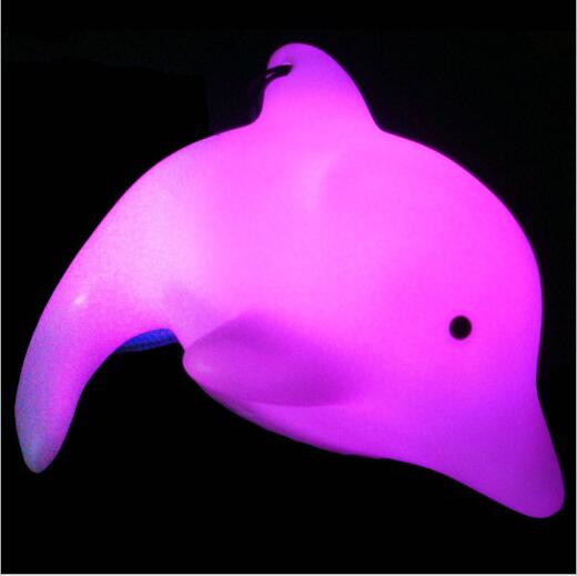 Colorful Blue Pink White Yellow Green Toys Dolphins Colors Dolphins LED Necklace Toys YH969
