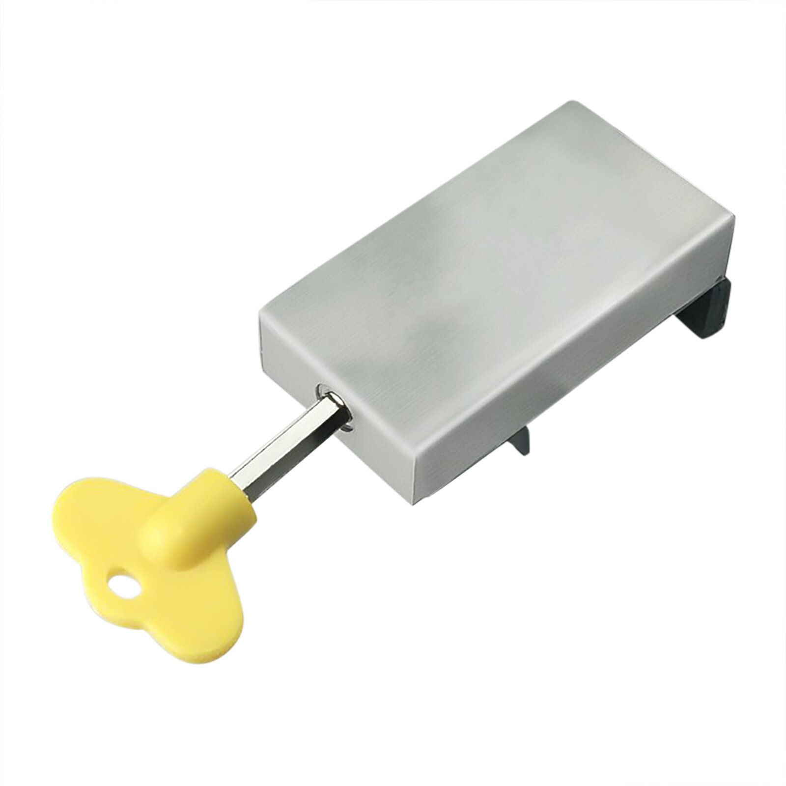 Small Aluminum Alloy Adjustable Sliding Window Lock Door Frame Safety Lock Sliding Door Stopper Window Hardware Accessories#40: Default Title