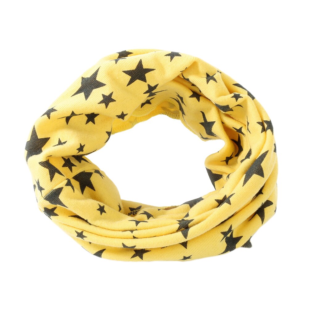 Bufandas de estrellas, pañoleta de algodón para niños, niño, pañuelos de niña, chal Unisex, tejido de invierno, Otoño, bufanda adorable para niños