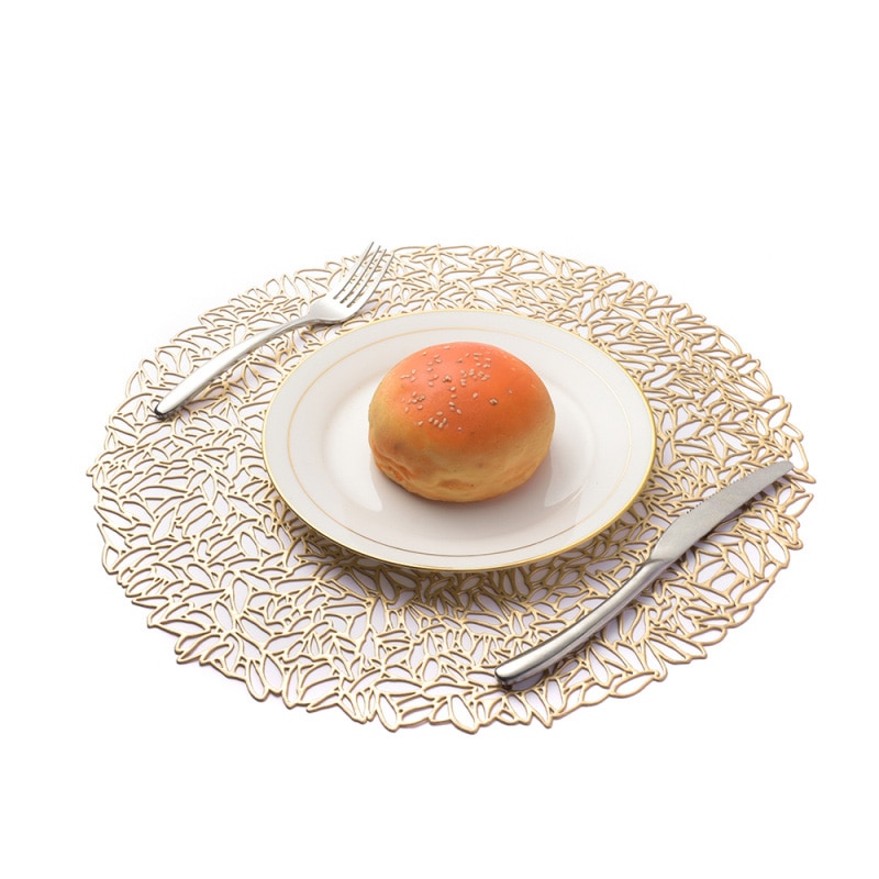 1pc pvc holle isolatie onderzetters tafelmatten voor thuis, kerst, bruiloft, hittebestendige placemat voor eettafel  #1