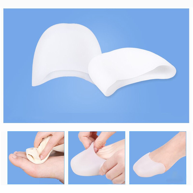 Zachte Siliconen Gel Teen Pads Zachte Ballet Pointe Dans Schoenen Tenen Covers Voet Tip Kussen Inlegzolen Voor Danser Ademend inserts