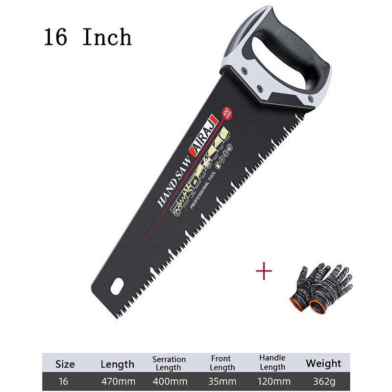 AIRAJ Universal Multi-Function Hand Saw Woodworking Tools Fast Cutting Wood Plastic Tube Home Gardening Hand Tool: 1400